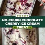 No-Churn Chocolate Cherry Ice Cream Recipe