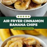 Cinnamon-Sugar Air Fryer Banana Chips Recipe