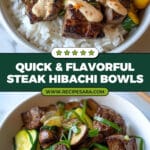 Hibachi Bowls with Steak and Vegetables Recipe