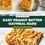 Peanut Butter Oatmeal Bars Recipe