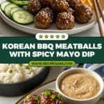 Korean BBQ Meatballs Dip Recipe