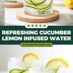 Hydrating Cucumber Lemon Water Recipe