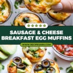 Sausage and Cheese Breakfast Egg Muins Recipe