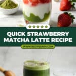 Easy 5-min. Strawberry Matcha Latte Recipe