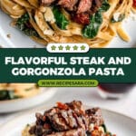 Steak Pasta Gorgonzola Recipe