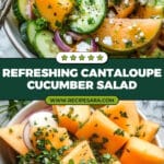 Cantaloupe and Cucumber Salad Recipe