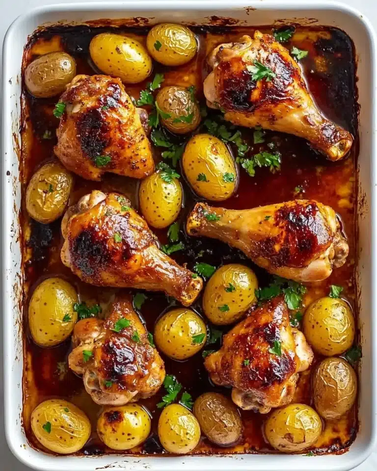 One Pan Lemon Herb Chicken and Potatoes Recipe