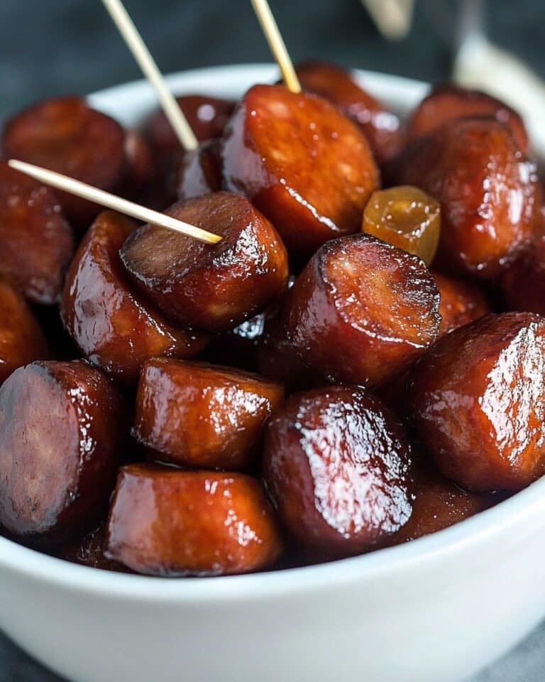 BBQ Smoked Sausage with Grilled Peppers and Onions Recipe