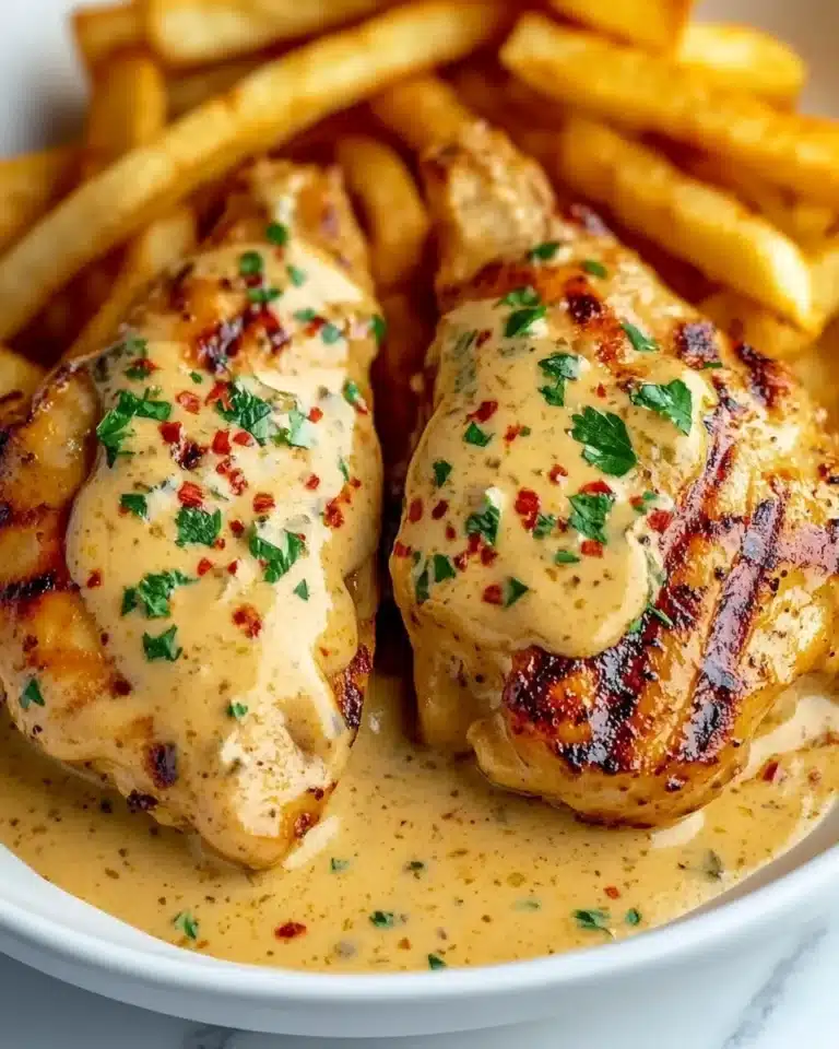 Chicken Fillet in Spicy Creamy Garlic-Parmesan Sauce Recipe