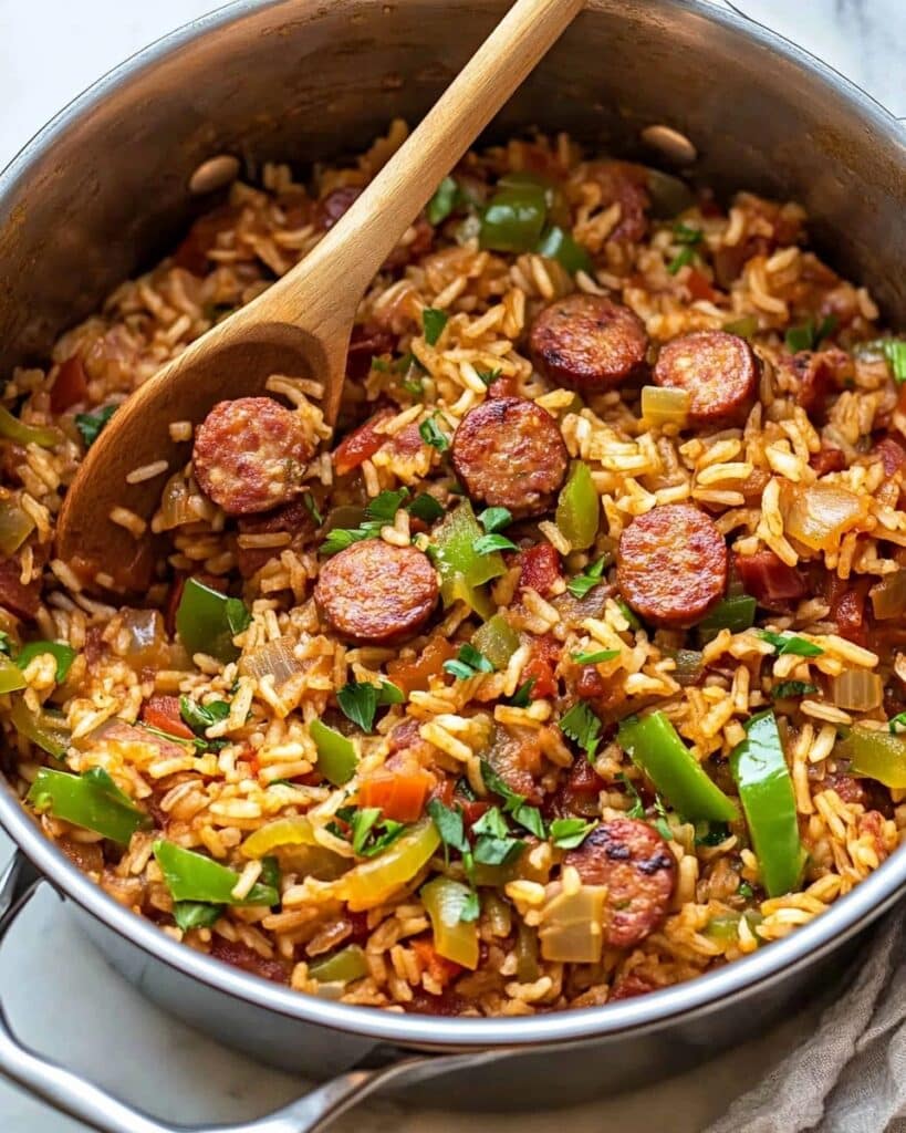 Cajun Sausage and Rice Skillet Recipe