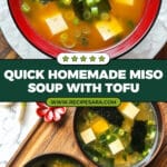 Homemade Miso Soup with Tofu Recipe