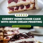 Honeycomb Cherry Cake Recipe
