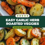 Garlic Herb Roasted Potatoes, Carrots, and Zucchini Recipe
