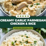 Instant Pot Garlic Parmesan Chicken and Rice Recipe