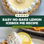 No-Bake Lemon Icebox Pie Recipe