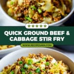 Ground Beef and Cabbage Stir Fry Recipe