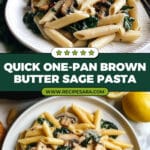 One-Pan Brown Butter and Sage Pasta Recipe