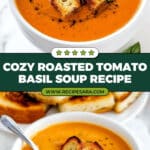 Roasted Tomato Basil Soup Recipe