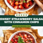 Dessert Strawberry Salsa with Cinnamon Chips Recipe