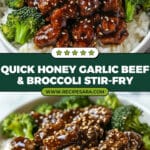 Honey Garlic Ground Beef and Broccoli Stir-Fry Recipe