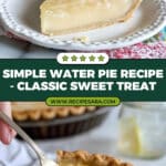 Water Pie Recipe