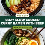 Slow Cooker Curry Ramen with Beef Recipe