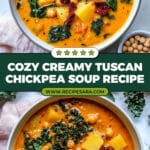 Creamy Tuscan Chickpea Soup Recipe
