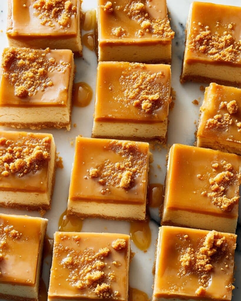 Cookie Butter Caramel Cheesecake Bars Recipe