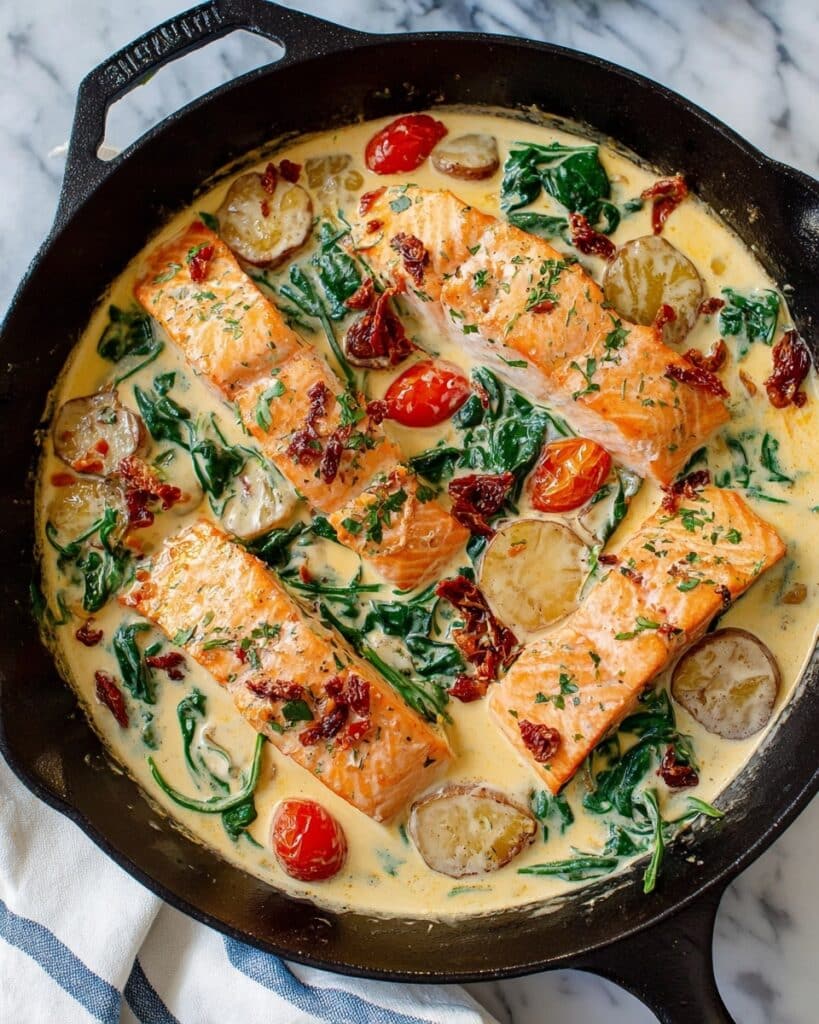 Creamy Tuscan Salmon Recipe