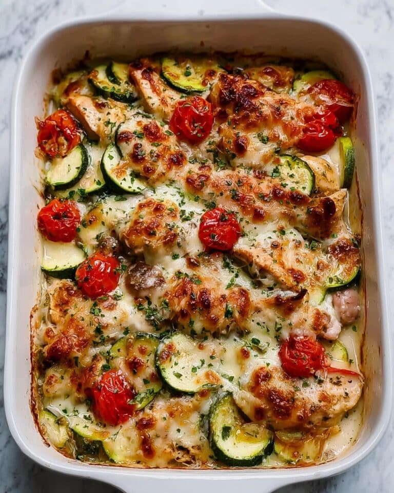 Mediterranean Chicken Zucchini Bake – Healthy, Flavorful & Easy! Recipe