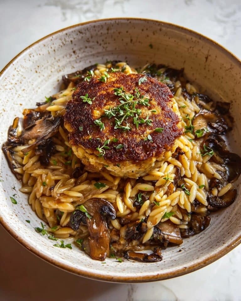 Crockpot Creamy French Onion Chicken and Orzo Recipe