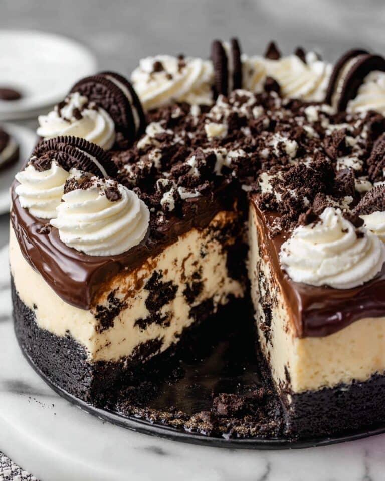 Oreo Cheesecake with Chocolate Ganache Recipe