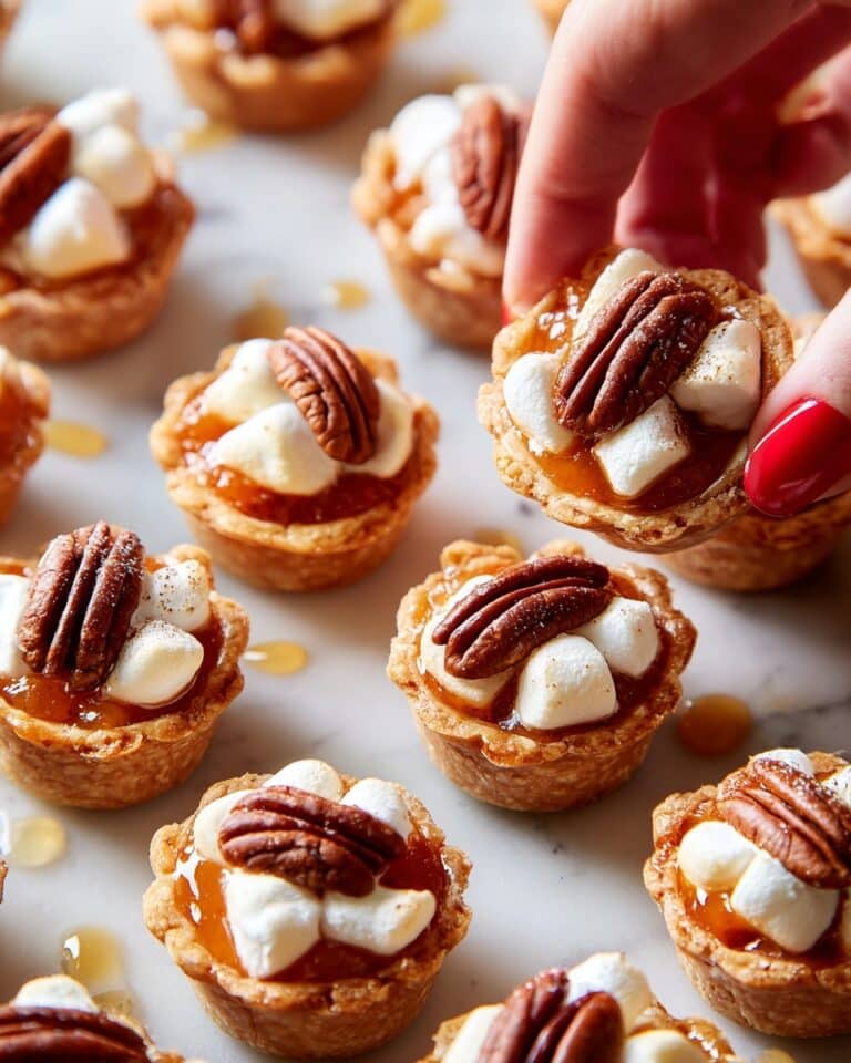 Sweet Potato Crescent Bites with Mini Marshmallows and Pecans Recipe