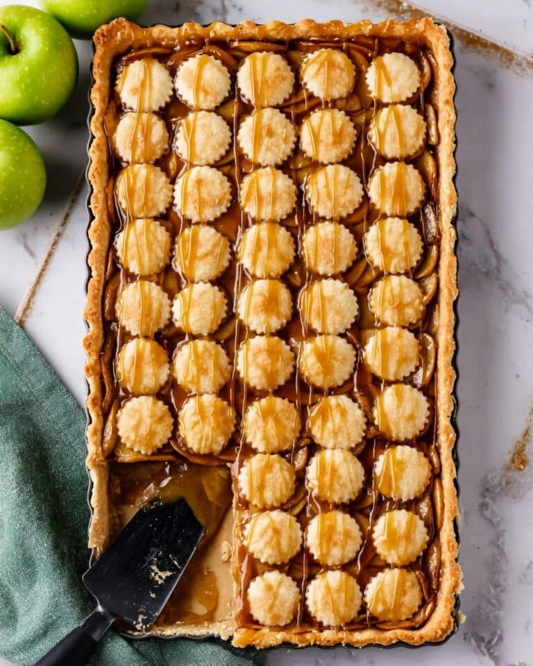 Caramel Apple Sheet Pan Pie Recipe