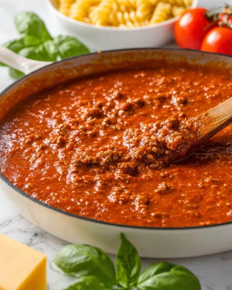 Classic Bolognese Sauce with Pasta Recipe