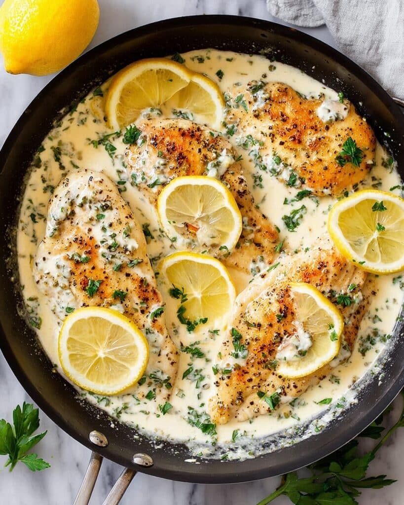 Easy Creamy Lemon Chicken Recipe
