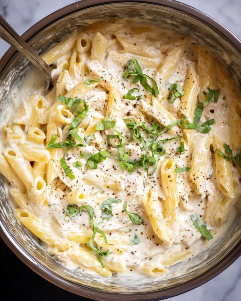 The BEST Crockpot Chicken Alfredo Recipe