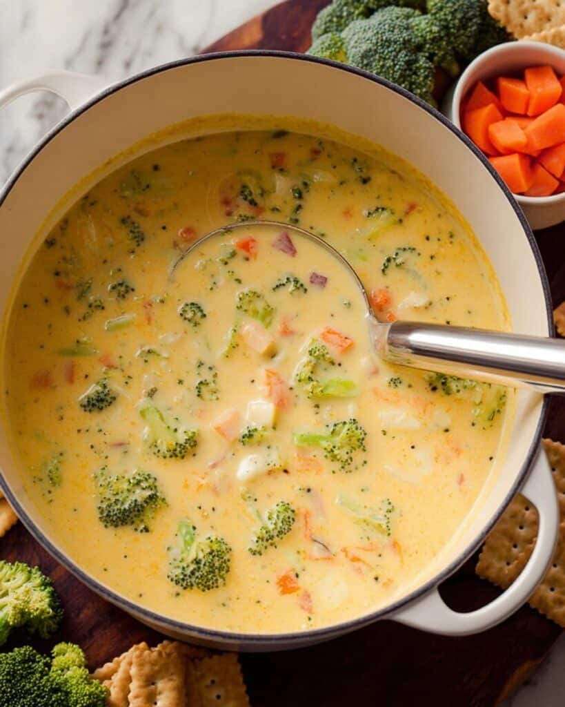Cheddar Broccoli Potato Soup Recipe