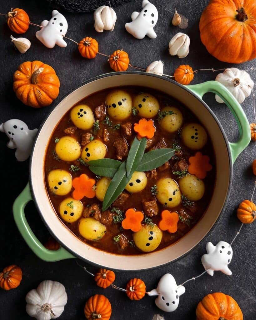 Skull & Pumpkin Halloween Soup Recipe