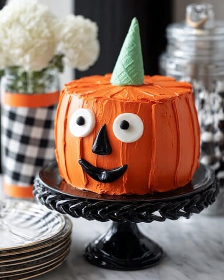 Jack-o’-Lantern Cake Recipe