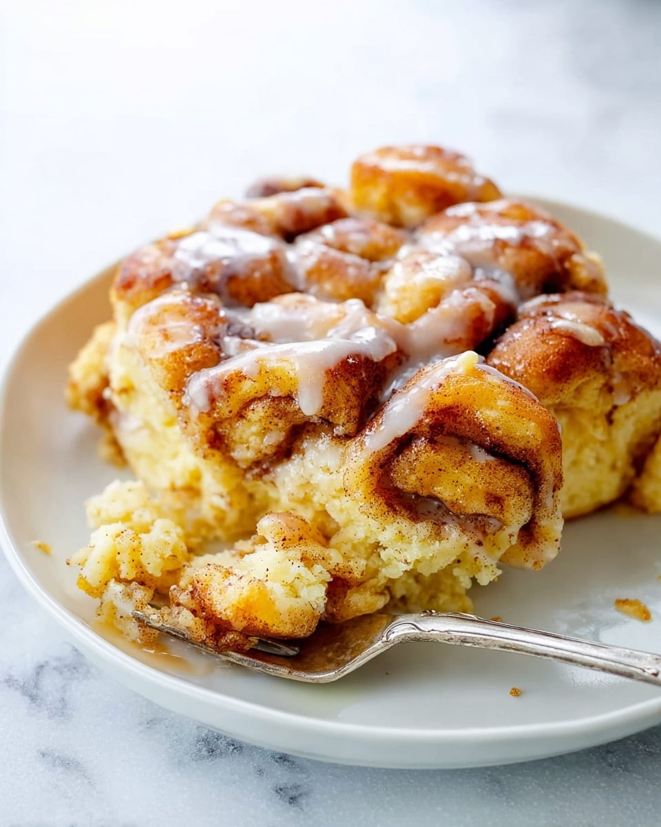 A white rectangular baking dish filled with many small, irregular pieces of golden brown pastry that look soft and slightly crispy on the edges, covered in a smooth, white icing drizzled evenly over the top; the pastries are arranged close together, creating a textured surface with the white marbled background barely visible around the dish photo taken with an iphone --ar 4:5 --v 7
