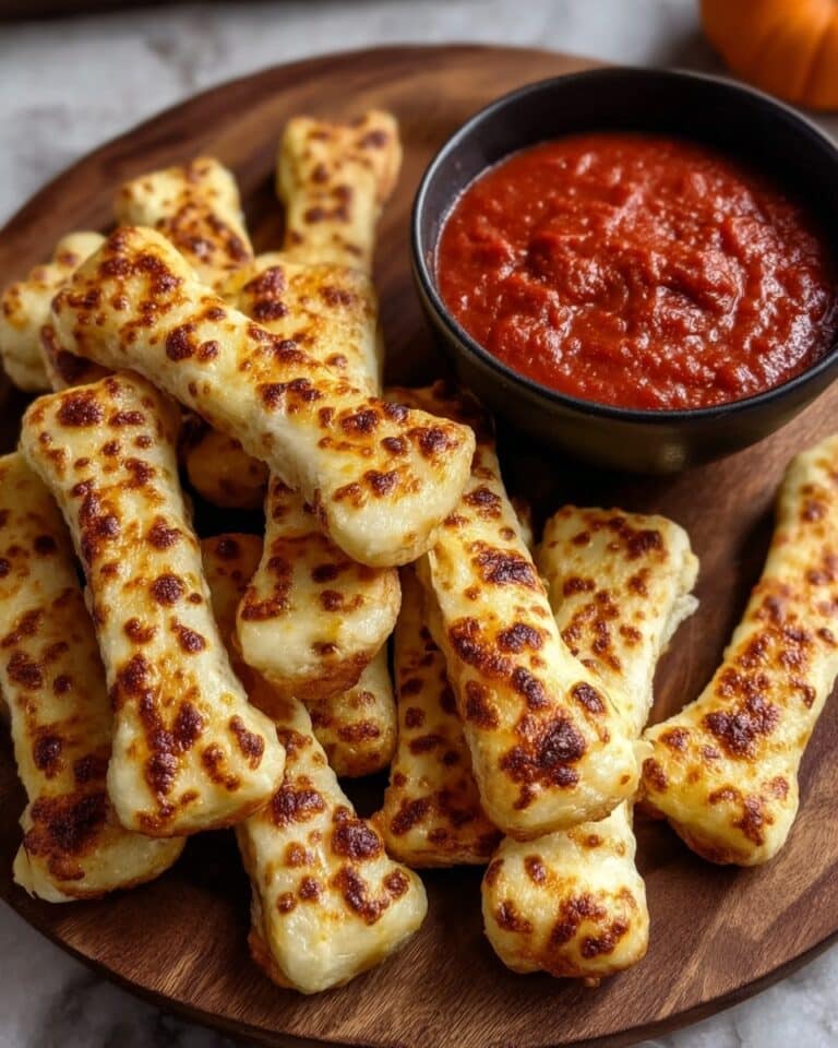 Cheesy Halloween Breadstick Bones Recipe