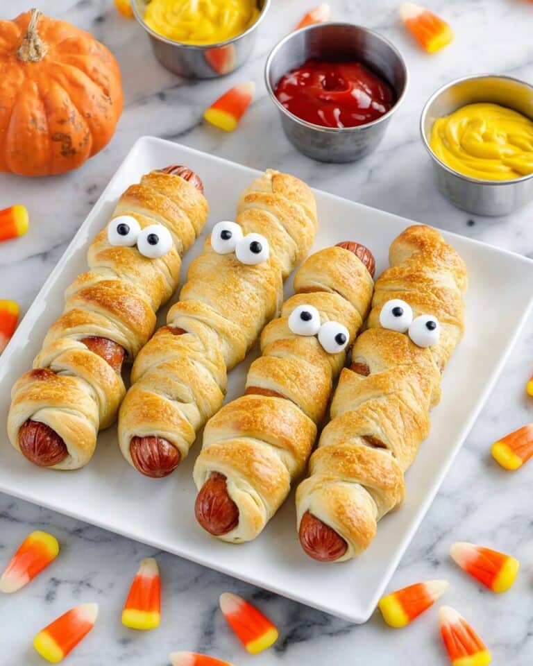 Air Fryer Mummy Hot Dogs Recipe