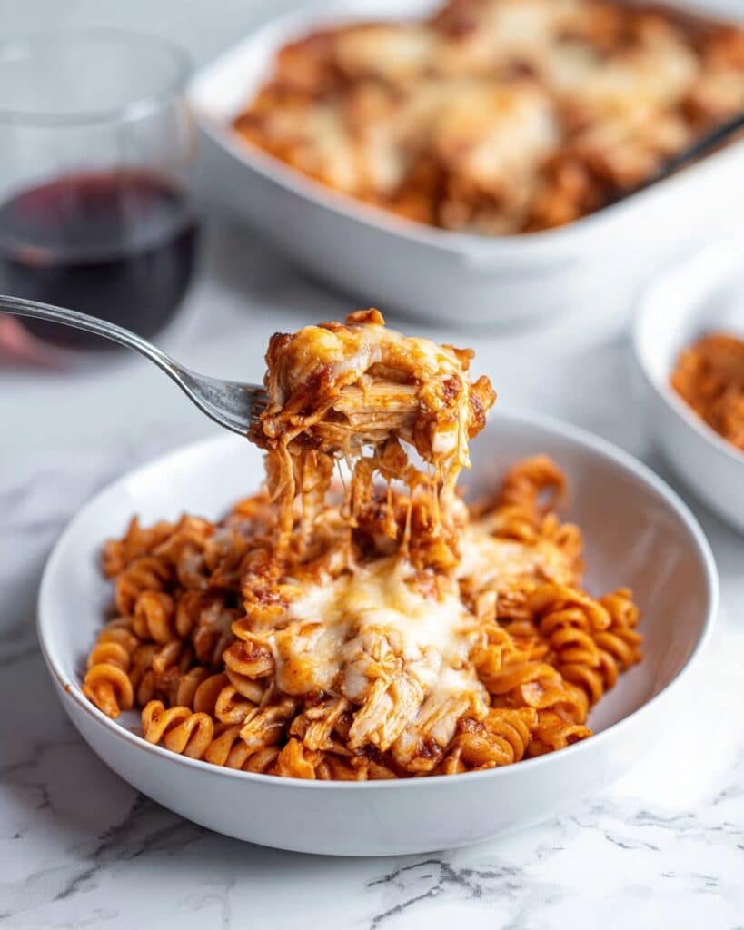 Creamy Cheesy Turkey Pasta Casserole Recipe