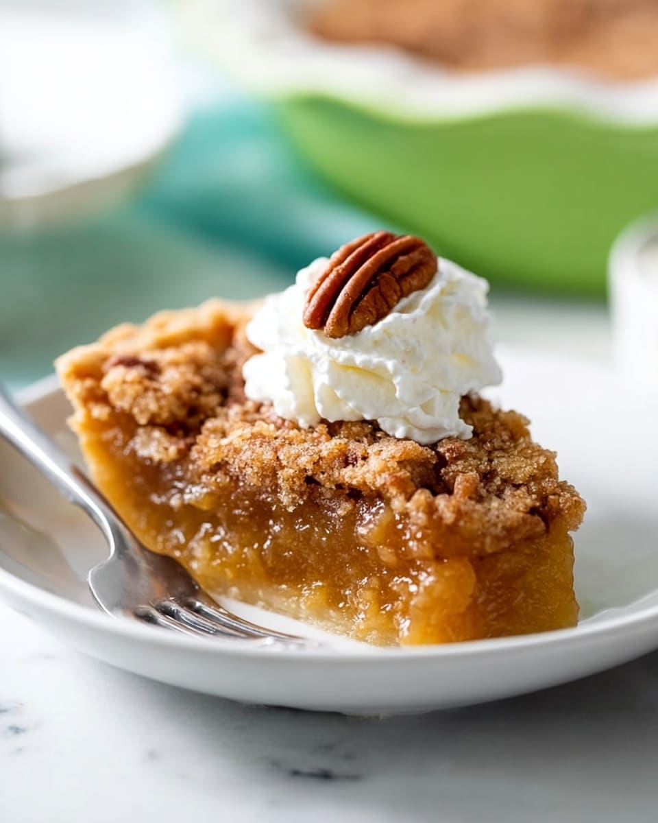 The image shows a green baking dish filled with a freshly baked dessert that has a cracked, golden-brown crust on top. The dessert surface is uneven with visible bubbles and darker spots, indicating areas where chocolate or other fillings may have melted inside. The texture looks crisp and slightly crumbly around the edges, softening toward the center. The baking dish rests on a white marbled surface with a pale blue and white striped cloth partially visible on the left side. photo taken with an iphone --ar 4:5 --v 7