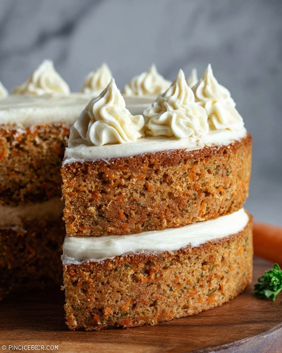 A two-layer brown cake sits on a round wooden board with bark edges, placed on a white marbled surface. Each cake layer is thick and moist, with a smooth texture visible on the sides. Between the layers, there is a thick layer of light cream frosting, piped in round swirls all around the cake’s edge. On top of the cake, the same light cream frosting is piped in large, decorative swirls evenly spread to cover the surface fully. A small bunch of green leaves can be seen on the right side near the board. photo taken with an iphone --ar 4:5 --v 7