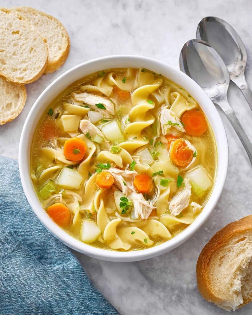Rotisserie Chicken Noodle Soup Recipe