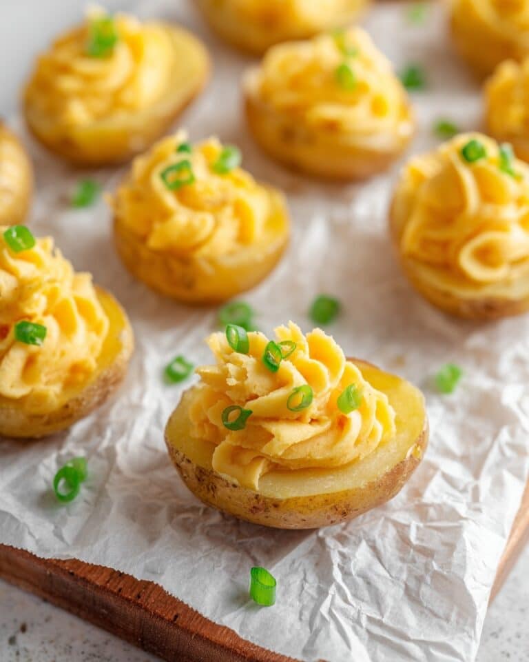 Deviled Potatoes with Vegan Mayo and Pickle Recipe