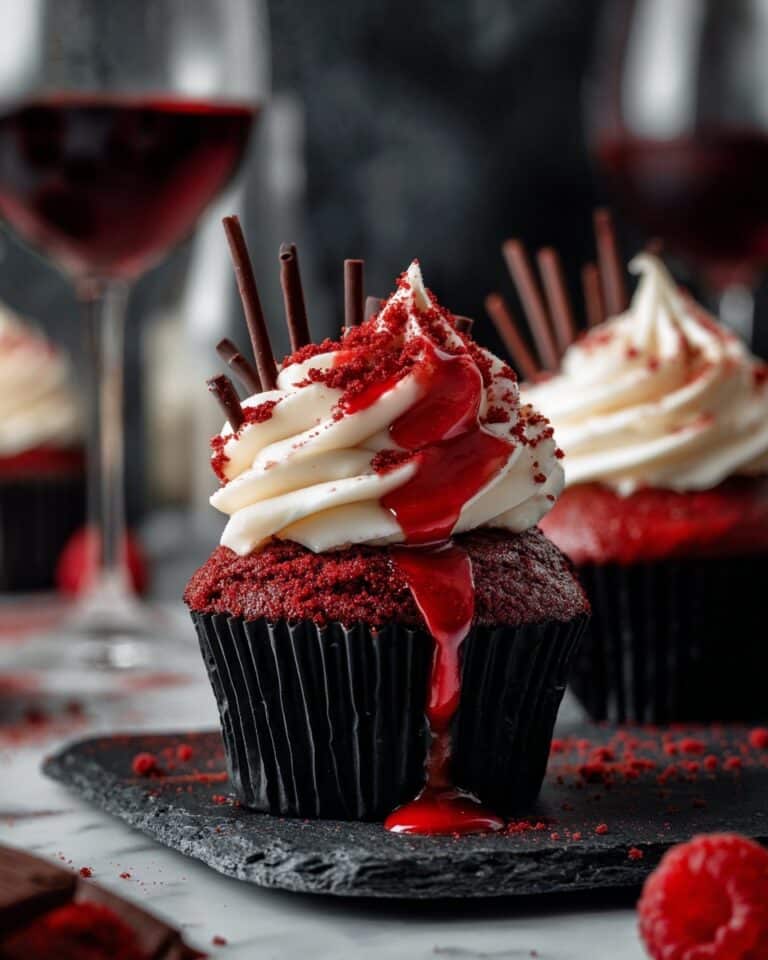 Vampire Bite Halloween Cupcakes Recipe