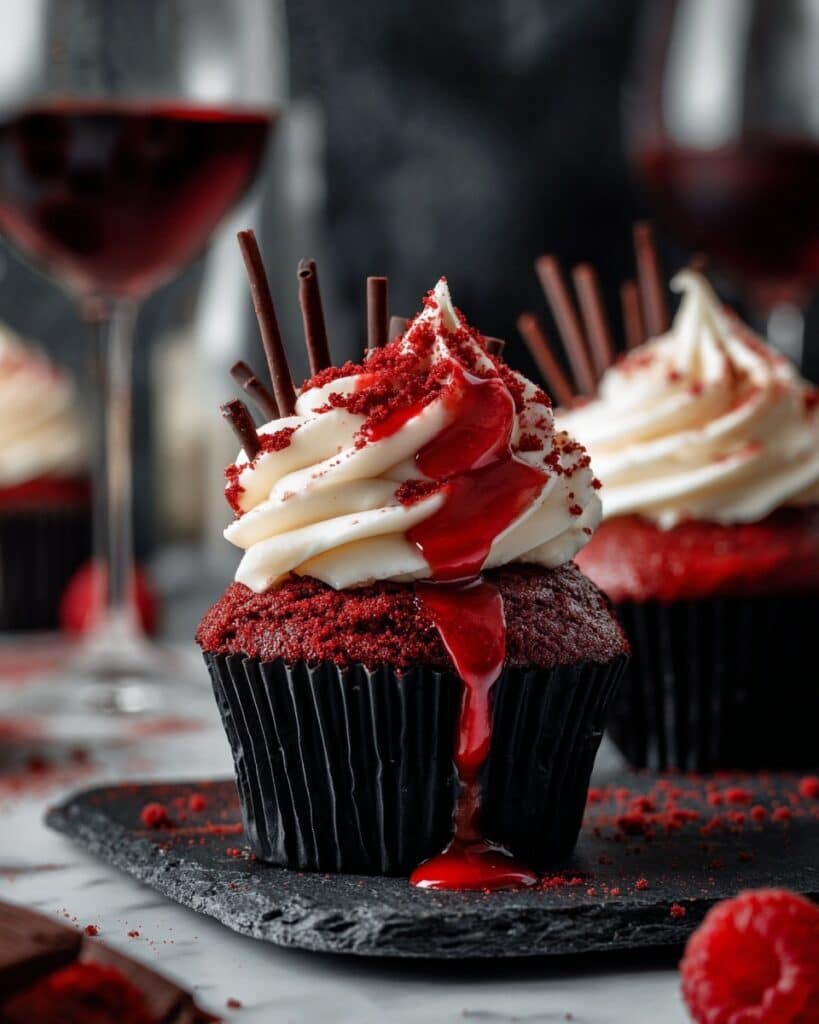Vampire Bite Halloween Cupcakes Recipe